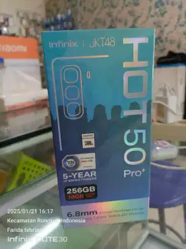 Infinix hot 50 pro plus 8+8/256gb baru garansi resmi bIsa TT Kredit