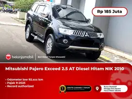[ LOW KM ] Mitsubishi Pajero Exceed 2.5 AT Diesel Hitam 2010/2011