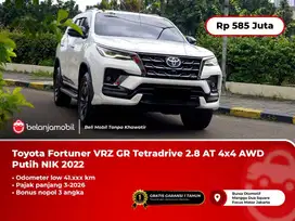 [PAJAK 3-2026] Toyota Fortuner VRZ GR Tetradrive 2.8 AT 4x4 AWD 2022