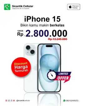 Iphone 15 cuci gudang