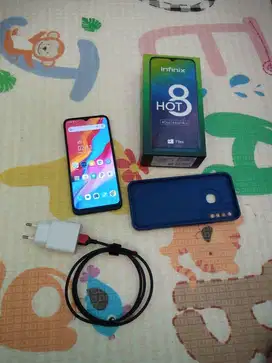 Infinix Hot 8 4/64 Hitam Bogor No Minus