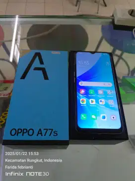 Oppo A77s 8/128 bekas fullset normal bisa Tukar Tambah