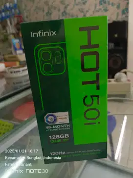 Infinix hot 50i 6+6/128gb  garansi resmi 1th bisa TT atau Kredit