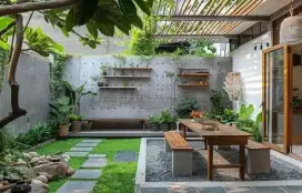 Bangun mini villa 1BR pool atau cabin villa tiny house 200 jutaan