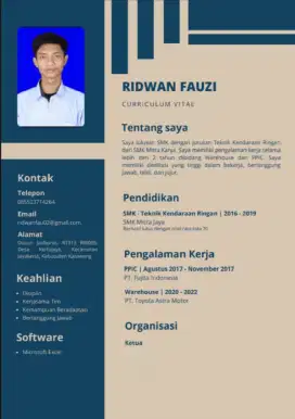 Mencari pekerjaan apapun, driver, administrasi, dan Restoran