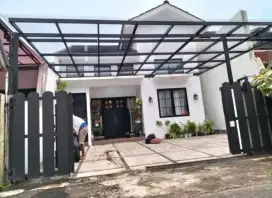 Kanopi atap solarflat 3 mm rangka besi baja ringan, sejabodetabek