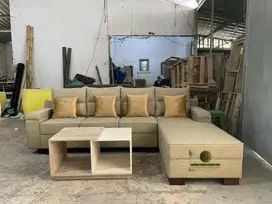 Sofa L Sudut , Harga Terjangkau ,