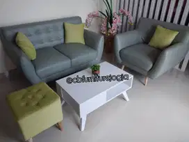 Sofa Satu set Sesuai Foto , Biasa Pilih warna Kain