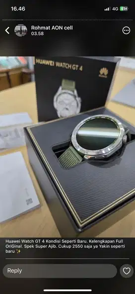 Huawei Watch GT 4 Kondisi Seperti Baru Siap Pakai