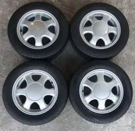 Jual beli velg mobil + ban oem soluna r14 4x100 agya ayla brio dll