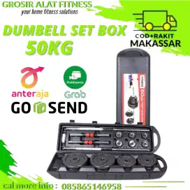 Dumbell Set box 50kg multifungsi