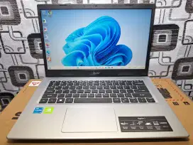 Laptop Acer Core i3 gen 11 ram 8gb ssd 512gb dual VGA Nvidia josss