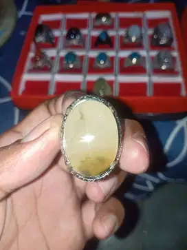 Cincin Batu permata lumut idocrase aceh