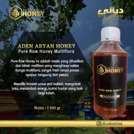 Madu murni 100% Pure Raw honey full nectar 1,5 kg