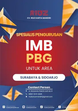 Spesialis Jasa Pengurusan IMB dan PBG Terbaik di Surabaya Sidoarjo