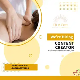 LOWONGAN CONTENT CREATOR