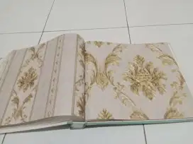 Wallpaper dinding premium bahan vinyl