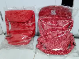 Gendongan bayi baru warna merah