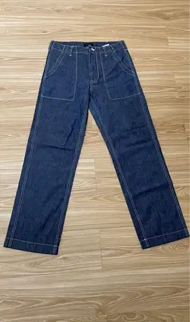 Japan fatigue denim pants
