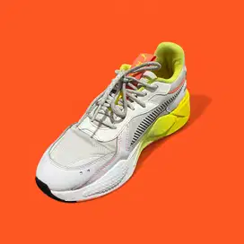 Sepatu Sneakers Puma RS-X Underground Drift White-Yellow Blaze