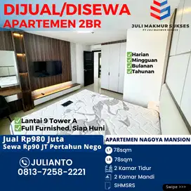 Disewa MURAH Apartemen 2BR Full Furnished di Nagoya Mansion Batam