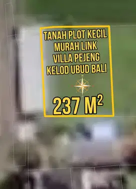 Tanah Plot Kecil Murah Link Villa Pejeng Kelod Ubud Bali