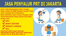 JASA PENYALUR ART/PRT, BABY SISTER, TUKANG KEBUN, dll