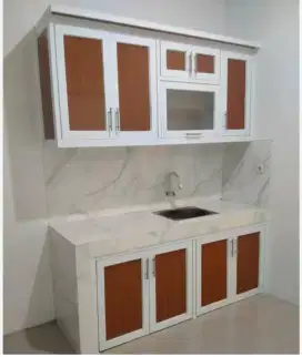 Jual kusen pintu satu dan pintu dua dari bahan aluminium dan kayu