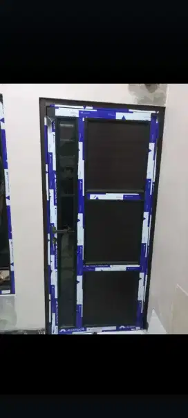 Jual kusen pintu satu dan pintu dua dari bahan aluminium dan kayu
