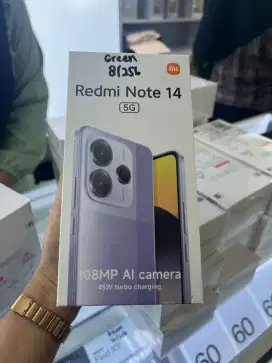 Redmi note 14 5G 8/256 dimensity 7025 bergaransi resmi