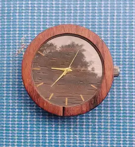 Jam Tangan Body Kayu Minus Tali