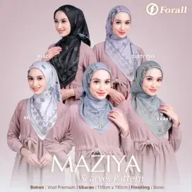 Jilbab Segiempat Voal Premium Digital Print Forall