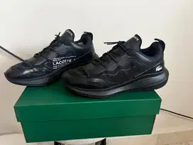 Lacoste Fullblack Size 41 Lengkap Seperti Baru