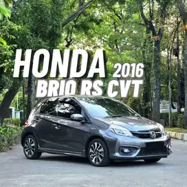 LOW KM !!! Honda BRIO RS CVT Tahun 2016 GREY Kondisi Sangat PRIMA