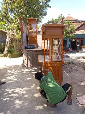 Gerobak Angkringan Bakso Mie Ayam PeceL Bubur Sate Martabak Ronde dlL