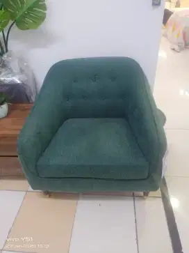 Cukup bawa KTP sudah bisa bawa pulang sofa 1 seater color fabric green