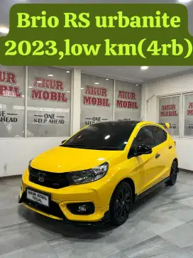 KM 4RB! SEPERTI BARU! BRIO RS URBANITE CVT 2023 FUL ORI SIAP PAKAI