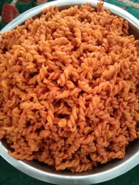 makaroni ulir dan kacang campur