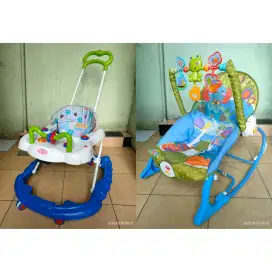 Dijual ALL IN space baby walker dan kursi goyang