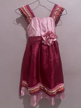 Baju dress gaun anak kece