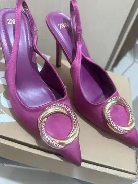 Zara Heels Fuschia pink uk23,5