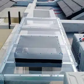 kanopi sleding atap solarflat minimalis