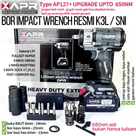 APR RAJA BOR IMPACT WRENCH AP127+ 650NM BODY KECIL TENAGA BESAR