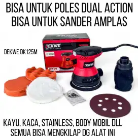 Mesin sander amplas kayu poles dual action body mobil motor kaca