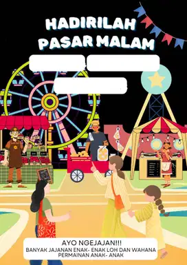 Di buka lowongan pekerjaan di pasar malam , bazar dan festival