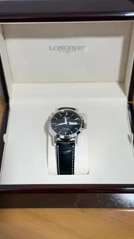 Longines 1832 Annual Calendar Stainless Steel Black New