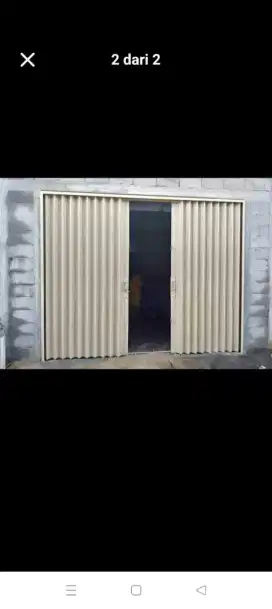 Rolling door folding gate
