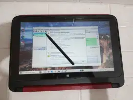 Touchscreen HP X360 Intel N2940  DDR 8GB SSD128GB 12 baterai awet