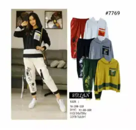 Set sweater Hoodie +celana twill premium