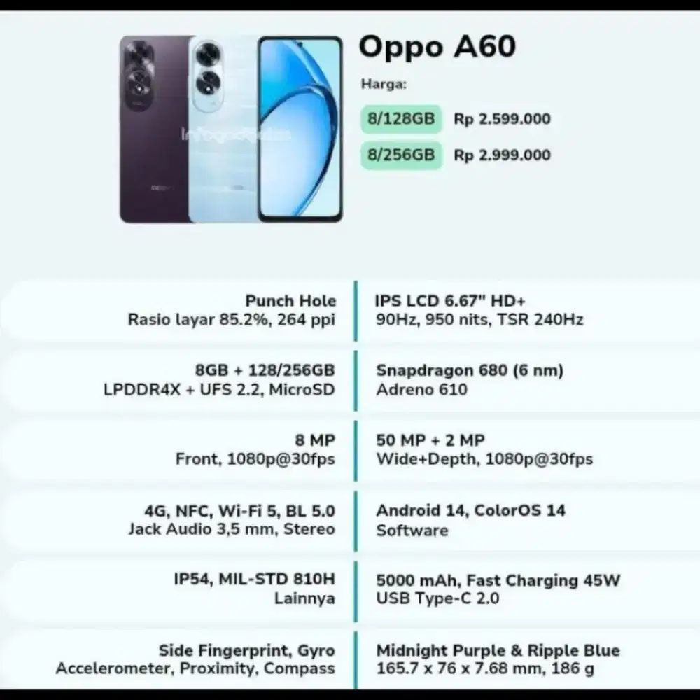 Oppo A5i 4+4/ 64GB